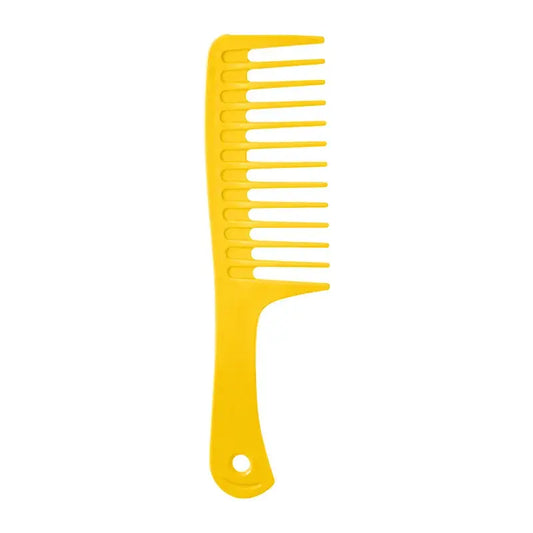 Peigne à dents larges pour cheveux bouclés jaune - Jaune