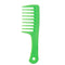 Peigne à dents larges pour cheveux bouclés vert foncé - Vert