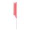 Peigne à queue antistatique en acier rose - Rose