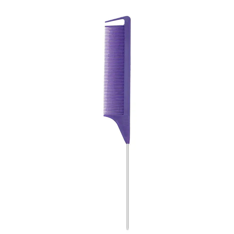 Peigne à queue antistatique en acier violet - Pourpre