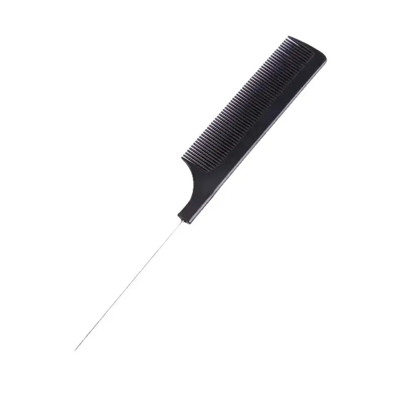Peigne à queue en acier inoxydable - Noir