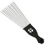 Peigne pour afro en inox - Vignette | Belle brosse