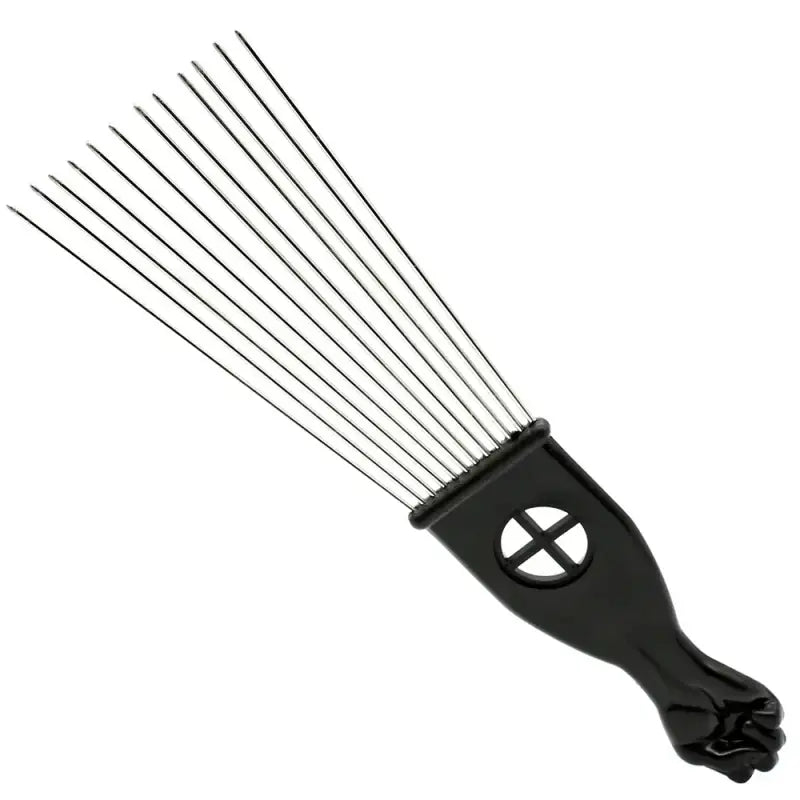 Peigne pour afro en inox - 1